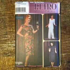 Simplicity Sewing Pattern 9969 Misses Retro 1940s WWII USO Costume 6-12 UNCUT
